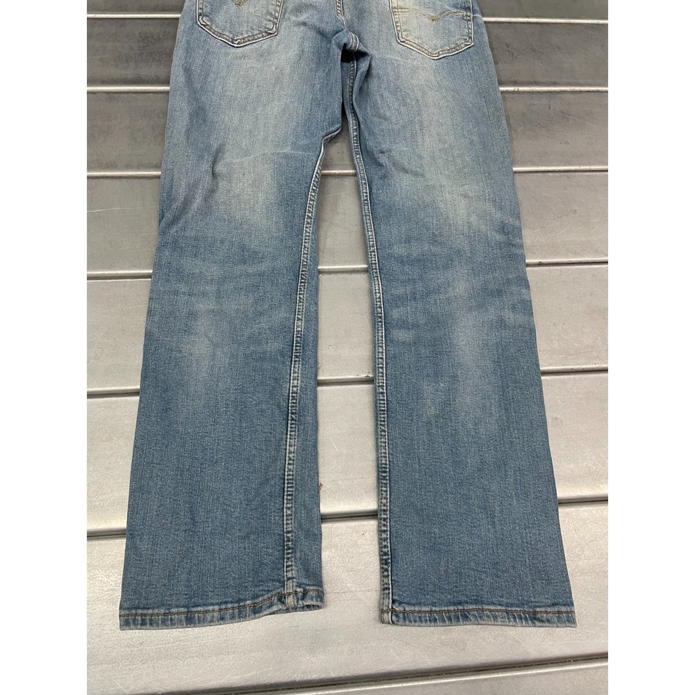 Levis 514 Jeans Mens 33x32 Blue Medium Wash Denim Straight Leg Fit Everyday Wear - Picture 14 of 14